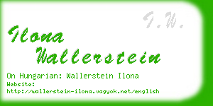 ilona wallerstein business card